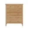 Julian Bowen Cotswold 6 Drawer Chest, Oak -Furniture Store 30708594