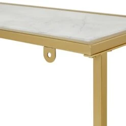 Dunelm Sullivan Gold Effect Slim Console Radiator Cover -Furniture Store 30712354 alt05