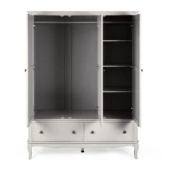 Dunelm Clara Triple Wardrobe, Grey -Furniture Store 30712489 alt04