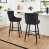 Dunelm Montreal Velvet Bar Stool 1 Dunelm Montreal Velvet Bar Stool -Furniture Store 30724483