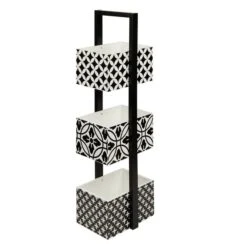 Dunelm Geo Tile Monochrome Caddy -Furniture Store 30727567 alt01