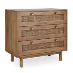 Dunelm Indi 3 Drawer Chest, Mango Wood -Furniture Store 30727645 alt02