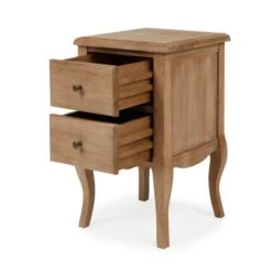Dunelm Giselle 2 Drawer Bedside Table, Mango Wood -Furniture Store 30727655 alt03
