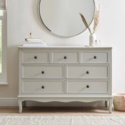 Dunelm Clara 7 Drawer Chest, Grey & Pine