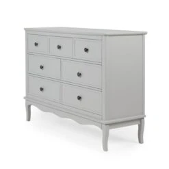 Dunelm Clara 7 Drawer Chest, Grey & Pine -Furniture Store 30728479 alt02