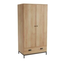 Dunelm Fulton Double 1 Drawer Wardrobe -Furniture Store 30729074 alt02