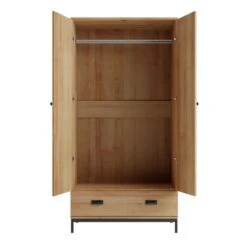 Dunelm Fulton Double 1 Drawer Wardrobe -Furniture Store 30729074 alt03