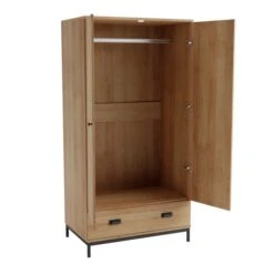 Dunelm Fulton Double 1 Drawer Wardrobe -Furniture Store 30729074 alt04
