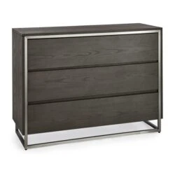 Dunelm Logan 3 Drawer Chest, Grey -Furniture Store 30737349 alt03