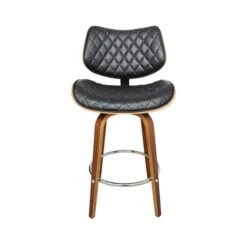 Dunelm Remy Faux Leather Bar Stool -Furniture Store 30746363 alt02