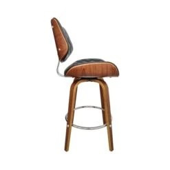 Dunelm Remy Faux Leather Bar Stool -Furniture Store 30746363 alt03