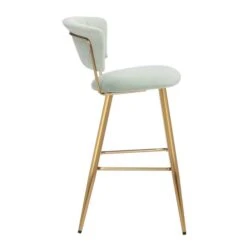 Dunelm Kendall Velvet Bar Stool -Furniture Store 30746398 alt03