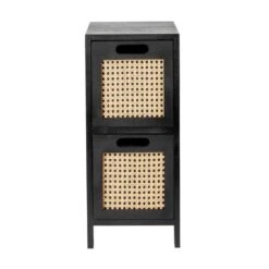 Dunelm French Cane Black 2 Drawer Unit 9 Dunelm French Cane Black 2 Drawer Unit -Furniture Store 30747344 alt02