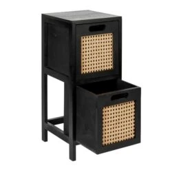 Dunelm French Cane Black 2 Drawer Unit 10 Dunelm French Cane Black 2 Drawer Unit -Furniture Store 30747344 alt03