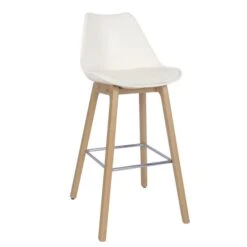 Dunelm Erik Bar Stool With White Back -Furniture Store 30747699 alt02