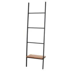 Dunelm Fulton Wood Black Ladder Shelf -Furniture Store 30748121 alt01