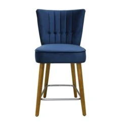 Dunelm Isla Velvet Bar Stool -Furniture Store 30748290 alt03