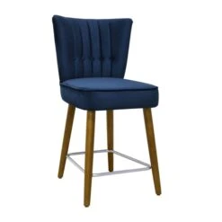 Dunelm Isla Velvet Bar Stool -Furniture Store 30748290 alt04