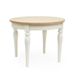 Dunelm Churchgate Ivory Round Dining Table -Furniture Store 30748636 alt02