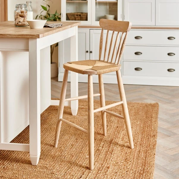Dunelm Churchgate Ash Wood Spindle Bar Stool 3 Dunelm Churchgate Ash Wood Spindle Bar Stool