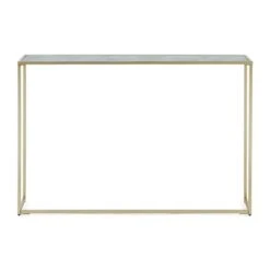 Dunelm Sullivan Gold Marble Effect Wide Slim Console -Furniture Store 30753021 alt02