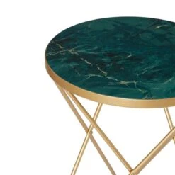 Dunelm Zoey Green Marble Effect Side Table 10 Dunelm Zoey Green Marble Effect Side Table -Furniture Store 30762776 alt03