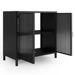 Dunelm Stannis Reeded Glass Under Sink Unit 12 Dunelm Stannis Reeded Glass Under Sink Unit -Furniture Store 30765707 alt04