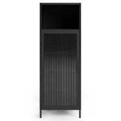 Dunelm Stannis Reeded Glass Single Door Cabinet -Furniture Store 30765708 alt02