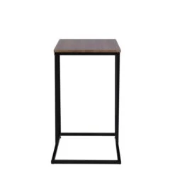 Dunelm Charlie Rustic Wood Effect C-Shaped Side Table -Furniture Store 30765712 alt04