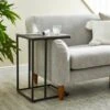 Dunelm Charlie Concrete Effect C-Shaped Side Table 2 Dunelm Charlie Concrete Effect C-Shaped Side Table -Furniture Store 30765713