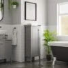 Dunelm Lynton Grey Compact Bathroom Medium Unit -Furniture Store 30765921