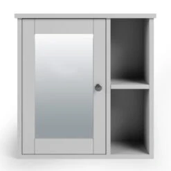 Dunelm Lynton Grey Compact Bathroom Wall Cabinet -Furniture Store 30765923 alt02