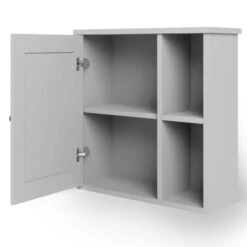 Dunelm Lynton Grey Compact Bathroom Wall Cabinet -Furniture Store 30765923 alt04