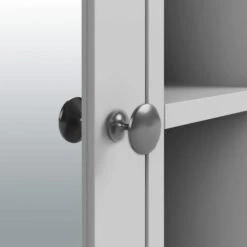 Dunelm Lynton Grey Compact Bathroom Wall Cabinet -Furniture Store 30765923 alt05