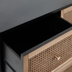 Dunelm Franco 7 Drawer Chest, Black -Furniture Store 30768079 alt04