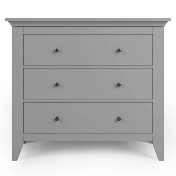 Dunelm Lynton 3 Drawer Chest, Grey 5 Dunelm Lynton 3 Drawer Chest, Grey - Image 3