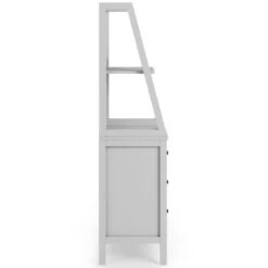 Dunelm Lynton 3 Drawer Ladder Bedside Table, Grey -Furniture Store 30768459 alt03