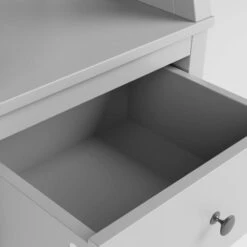 Dunelm Lynton 3 Drawer Ladder Bedside Table, Grey -Furniture Store 30768459 alt05