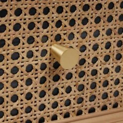 Dunelm Franco 2 Drawer Bedside Table, Black & Cane 11 Dunelm Franco 2 Drawer Bedside Table, Black & Cane -Furniture Store 30768465 alt03