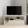 Dunelm Larson Corner TV Unit White -Furniture Store 30768488