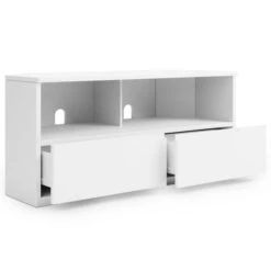 Dunelm Larson Corner TV Unit White -Furniture Store 30768488 alt04