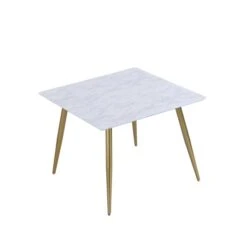 Dunelm Kendall Marble Effect Square Dining Table -Furniture Store 30769229 alt04