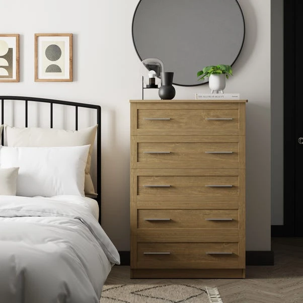 Dunelm Toby 5 Drawer Chest 3 Dunelm Toby 5 Drawer Chest