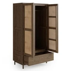 Dunelm Indi Double Wardrobe, Mango Wood -Furniture Store 30770395 alt04