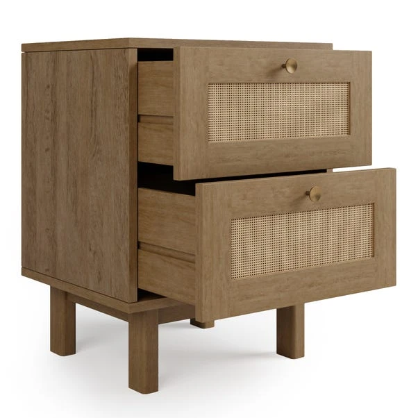 Dunelm Indi 2 Drawer Bedside Table, Mango Wood 7 Dunelm Indi 2 Drawer Bedside Table, Mango Wood - Image 5