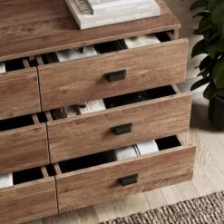 Dunelm Fulton 6 Drawer Chest, Pine Effect 11 Dunelm Fulton 6 Drawer Chest, Pine Effect -Furniture Store 30773037 alt03