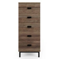 Dunelm Fulton Tall 5 Drawer Chest, Pine Effect -Furniture Store 30773096 alt02