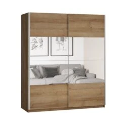 Dunelm Lincoln 180cm Sliding Double Wardrobe -Furniture Store 30775849 alt02