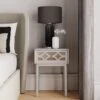 Dunelm Delphi 1 Drawer Bedside Table, Mirrored 2 Dunelm Delphi 1 Drawer Bedside Table, Mirrored -Furniture Store 30775913