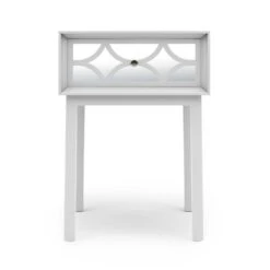 Dunelm Delphi 1 Drawer Bedside Table, Mirrored -Furniture Store 30775913 alt02